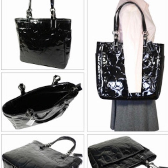 🌟SOLD!!!!🌟🔥COACH-GALLERY PATENT TOTE🌟🌟 - Picture 4 of 8